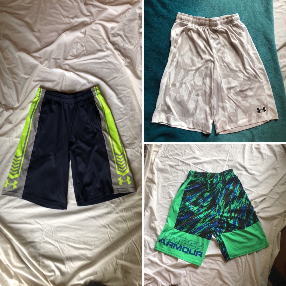 Bundle of 3 Under Armour boys XL shorts